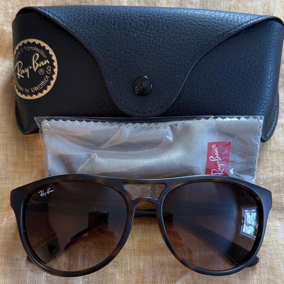 Ray-Ban Accessories - Ray-Ban Brown Gradient Lens Sunglasses with Black Case
